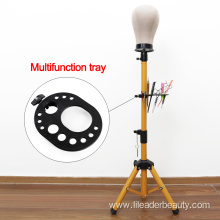 Hairdressing Multi-function Wig Tripod Tray For Making Wig